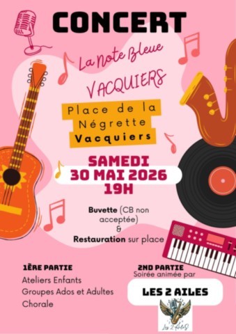 VACQUIERS : Concert le 30/5