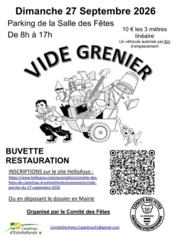 CASTELNAU : Vide-greniers le 27/9